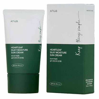 Anua Heartleaf Silky Moisture Sun Cream SPF 50+ PA++++