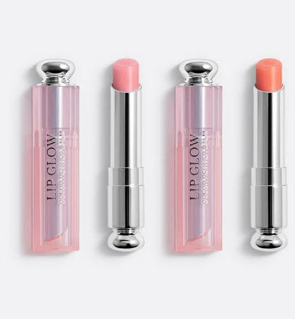 Dior Addict Lip Glow Lip Balm Lip Kit - 004 Coral +001 Pink