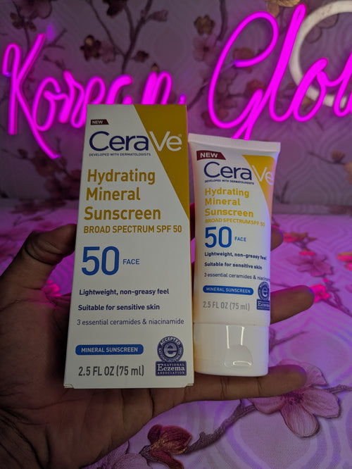 Cerave Hydrating Mineral sunscreen. 75 ml