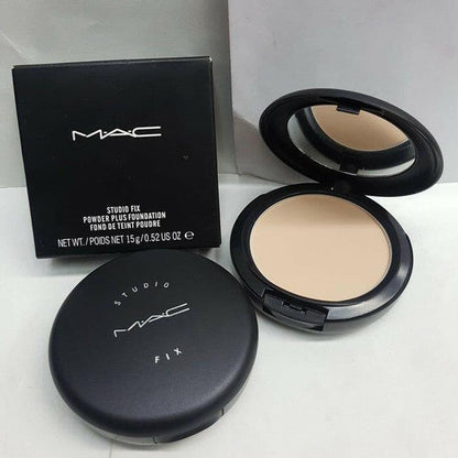 MAC STUDIO FIX POWDER PLUS FOUNDATION+lipstick gift