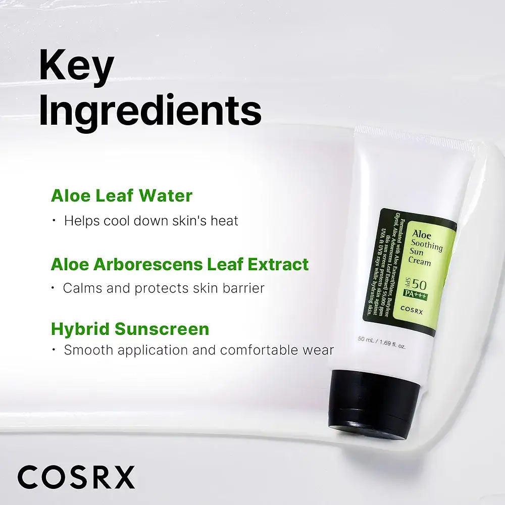 Cosrx Aloe Soothing Sun Cream SPF50+