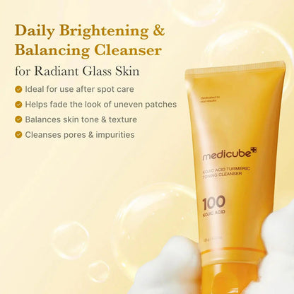 Medicube Kojic Acid Turmeric Toning Cleanser