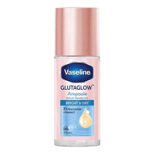 Vaseline BLUE Roll On GlutaGlow Ampoule Bright & Dry Deodorant 45ml